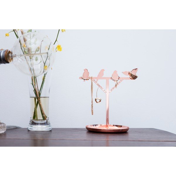 Vario spalvos papuošalų stovas "Kikkerland Bird", aukštis 20 cm-image-1