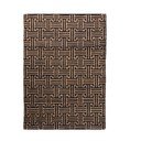 Rankų darbo juodos spalvos/natūralios spalvos iš džiuto mišinio kilimas 120x170 cm Meander Jute – Flair Rugs