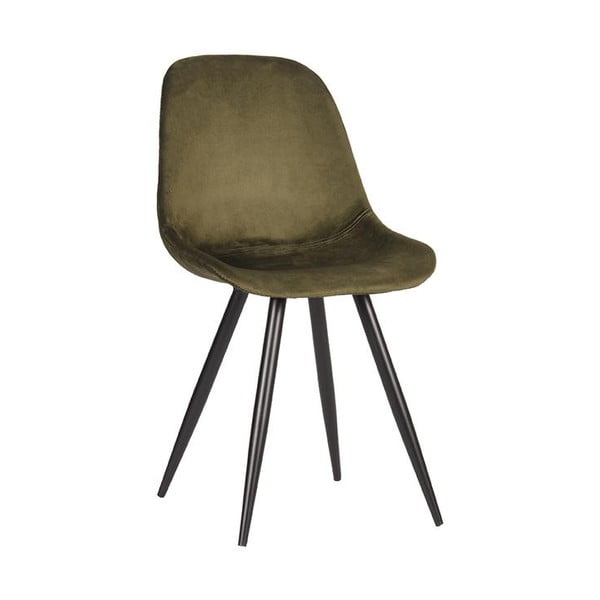 Valgomojo kėdės iš aksomo khaki spalvos 2 vnt. Capri  – LABEL51