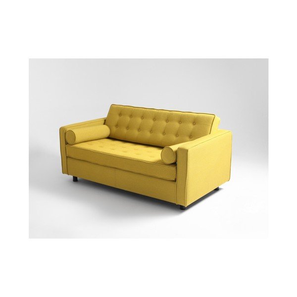Geltona dviejų vietų sofa-lova Custom Form Topics-image-4