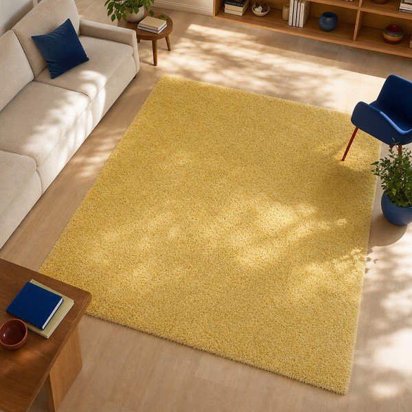 Geltonas kilimas Universal Aqua Liso, 67 x 125 cm-image-1