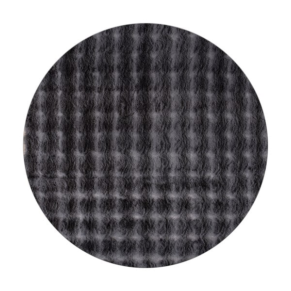 Skalbiamas apvalios formos kilimas antracito spalvos ø 120 cm Bubbly – Oyo Concept
