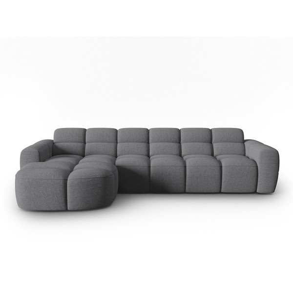 Kampinė sofa pilkos spalvos Lisa – Micadoni Home