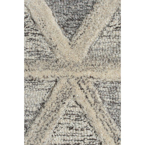 Pilkas vilnonis kilimas Flair Rugs River, 120 x 170 cm-image-2