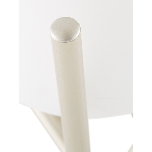 Baltas stalinis šviestuvas su stikliniu gaubtu Westwing Collection Erik, aukštis 33 cm-image-1