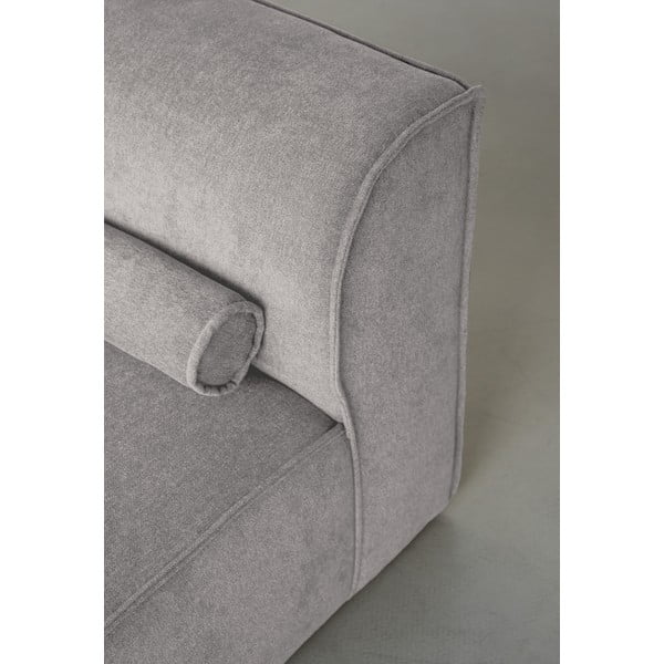 Kampinė sofa šviesiai pilkos spalvos (su kairiuoju kampu/„U“ formos) Flex Felix – Miuform-image-4