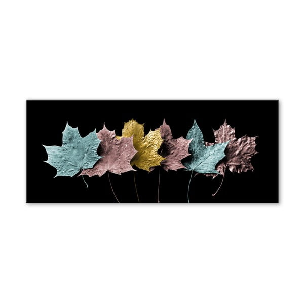 "Image Styler Glas Pastell Leafes", 50 x 125 cm