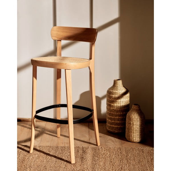 Baro kėdė iš uosio 99 cm Romane - Kave Home-image-1