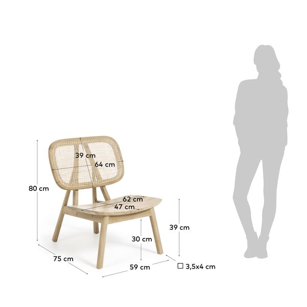 Ratano krėslas Kave Home Nadra-image-4