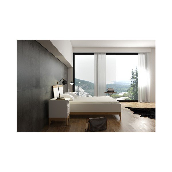Dvigulė lova iš pušies masyvo SKANDICA Livia BC, 180 x 200 cm-image-4