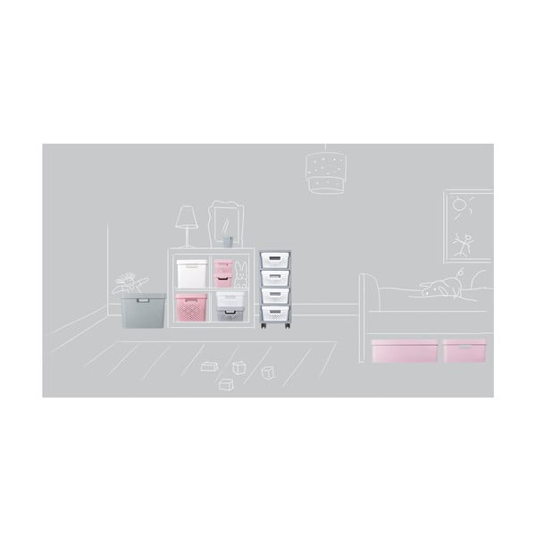 Iš plastiko lentyna ant ratukų pilkos spalvos 29,5x65,5 cm Infinity – Curver-image-3