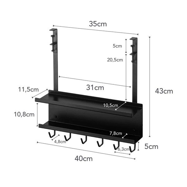 Iš metalo biuro organizatorius laidams Smart – YAMAZAKI-image-4