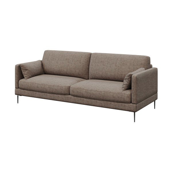 Tamsiai smėlio spalvos trijų vietų sofa Devichy Levie-image-2