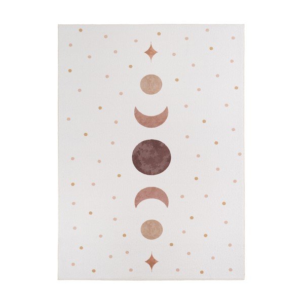 Skalbiamas kreminės spalvos vaikiškas kilimas 160x230 cm Coco 1136 – Ayyildiz Carpets