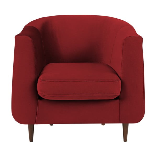 Raudonas aksominis krėslas Kooko Home Glam