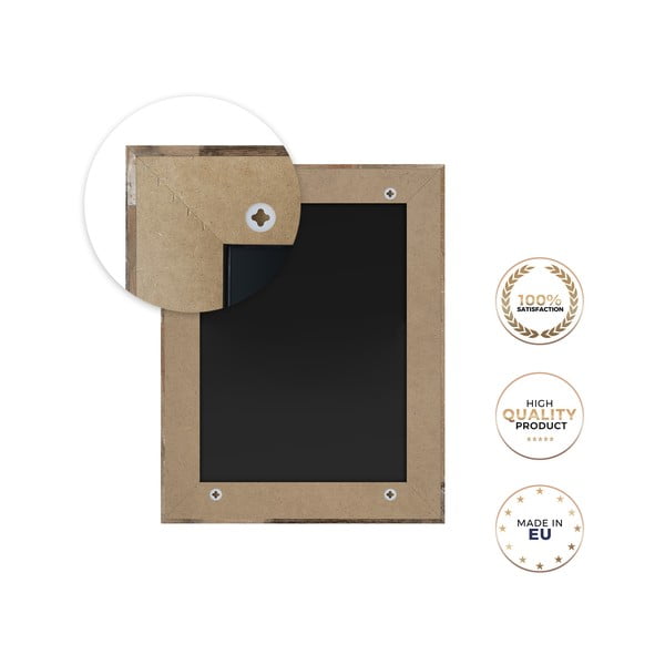 Sieninis veidrodis rudame rėme Styler Jyvaskyla, 60 x 86 cm-image-1