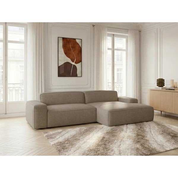 Taupe spalvos sulankstoma/ar elektrisko sēdekļa regulēšanu kampinė sofa (su dešiniuoju kampu) Abel – Bobochic Paris-image-3