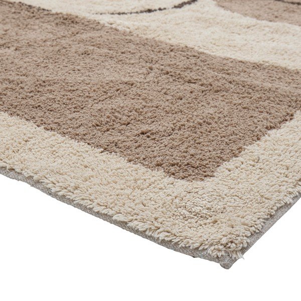 Iš medvilnės kilimas rudos spalvos/smėlio spalvos 150x215 cm Bet – Bloomingville-image-4