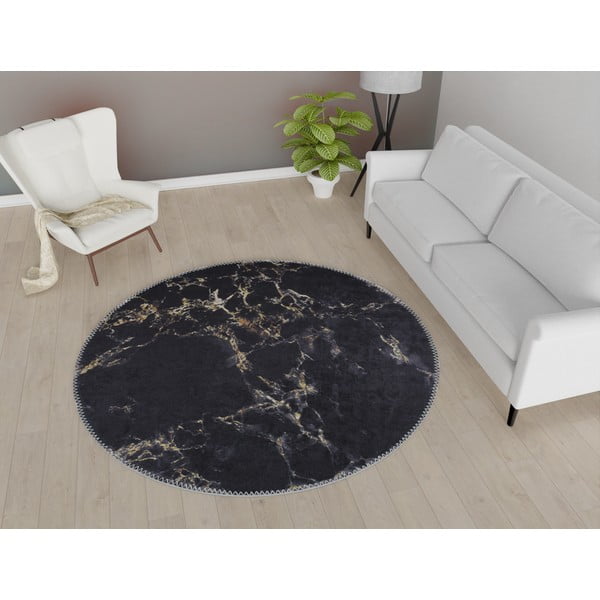 Pilkas apvalus kilimas ø 80 cm - Vitaus-image-1