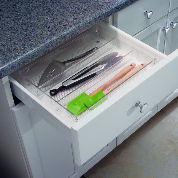 Skaidrus 3 skyrių dėklas iDesign Linus, 35 x 27 cm-image-1