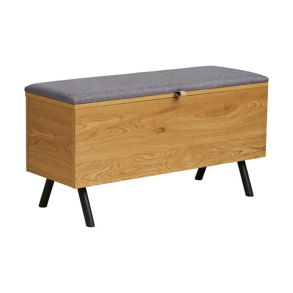 Natūralios spalvos skrynia iš ąžuolo 92x48x33 cm Barco – House Nordic-image-4