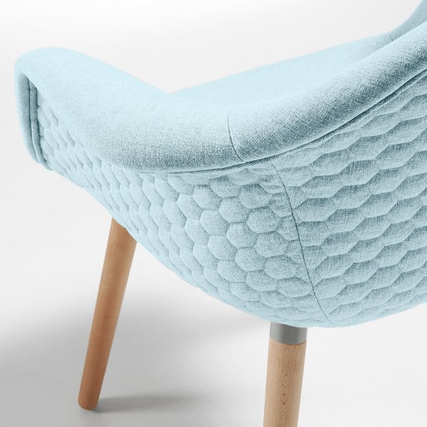 Šviesiai mėlynas fotelis "La Forma Kenna-image-3