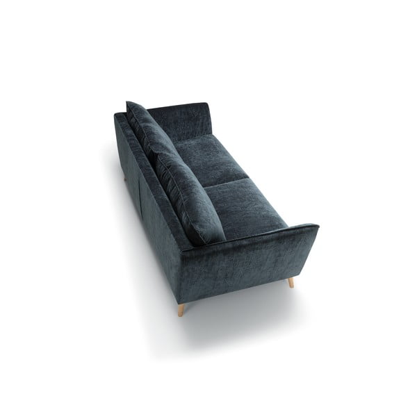 Mėlynos spalvos iš velveto sofa 227 cm Stella – Sits-image-4