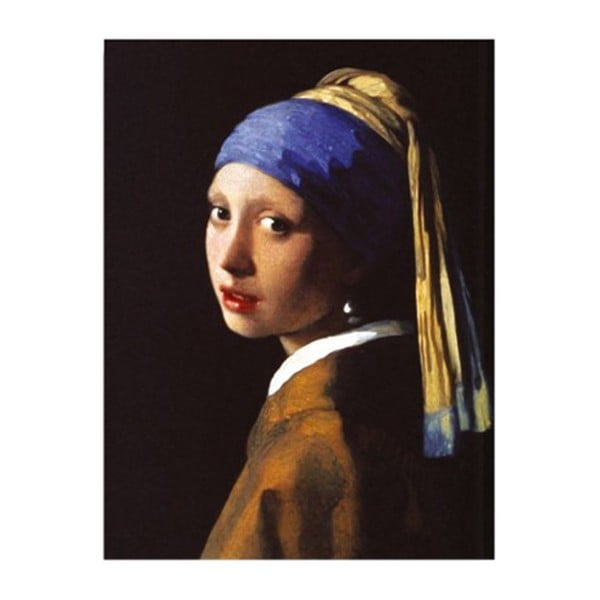 Sieninė reprodukcija ant drobės Johannes Vermeer The Girl with Pearl, 30 x 40 cm