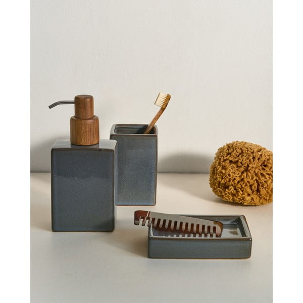 Iš keramikos muilo dozatorius tamsiai mėlynos spalvos Silvet – Kave Home-image-2