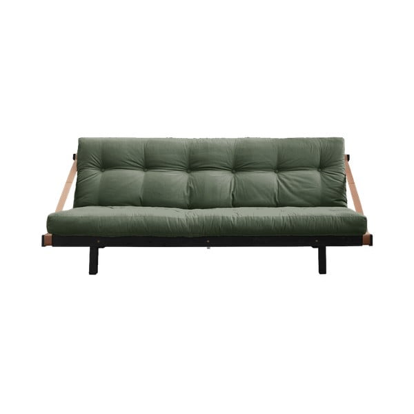 Kintama sofa "Karup" dizainas "Jump" juoda / alyvuogių žalia