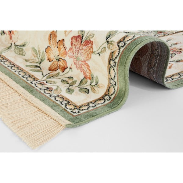 Iš viskozės kilimas žalios spalvos/kreminės spalvos 160x230 cm Oriental – Nouristan-image-2
