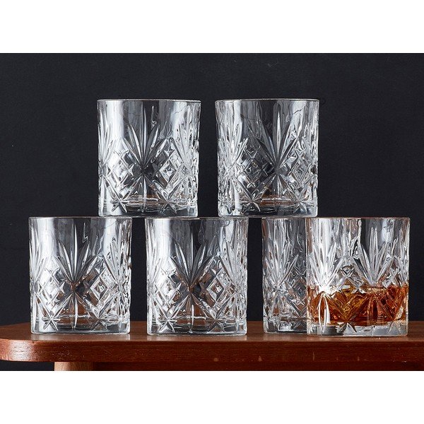 Stiklinės 6 vnt. viskiui 310 ml Melodia – Lyngby Glas-image-4