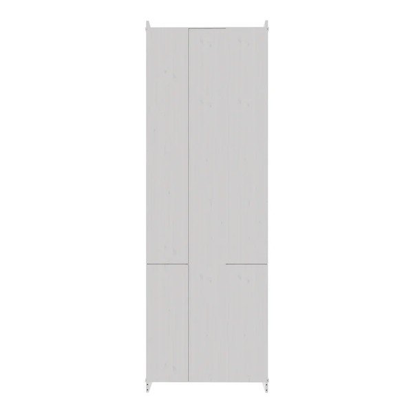 Baltos spalvos iš pušies masyvo spintelė 74x223x37 cm Anita – Støraa-image-4