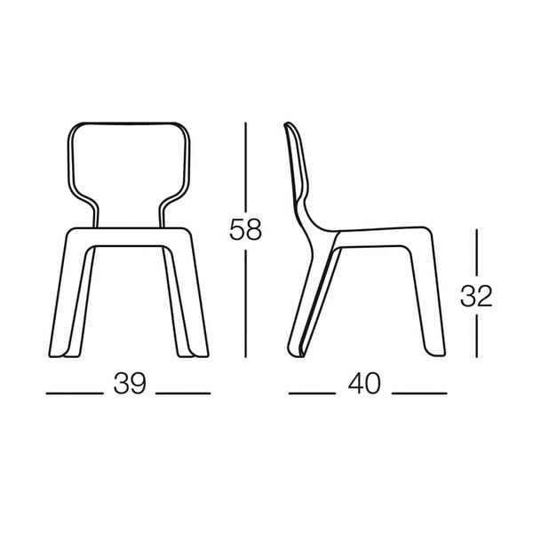 Vaikiška balta sudedama kėdutė "Magis Alma-image-4