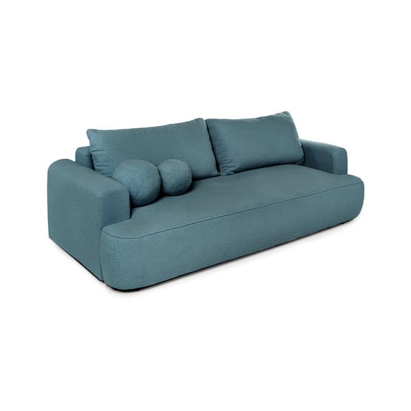 Iš boucle sulankstoma sofa mėlynos spalvos 247 cm Quinoa – Bonami Selection-image-2