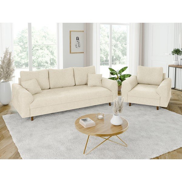 Smėlio spalvos sofa 210 cm Ariella – Ropez-image-4
