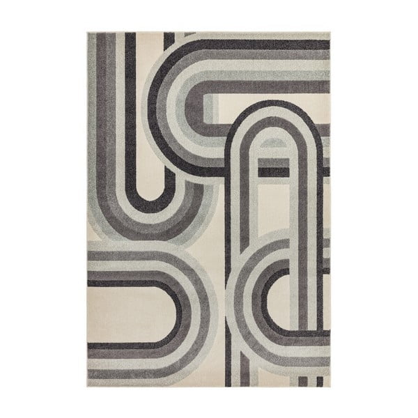 Pilkai smėlinės spalvos kilimas 80x150 cm Nova Retro Grey – Asiatic Carpets
