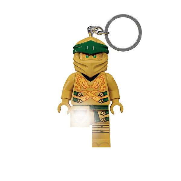 Šviečiantis raktų pakabukas LEGO® Ninjago Legacy Gold Ninja