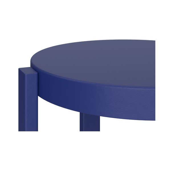 Mėlynos spalvos iš plieno baro taburetė (sėdynės aukštis 65 cm) Doon – noo.ma-image-4