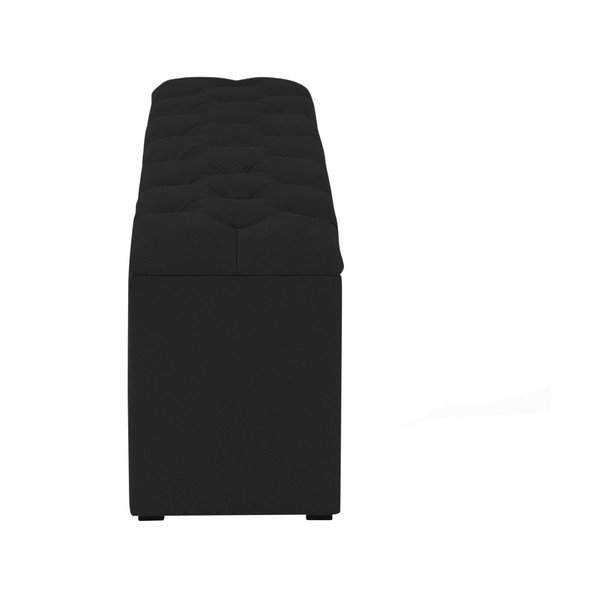 Juodos spalvos otomanas su saugykla "Kooko Home Manna", 47 x 180 cm-image-3