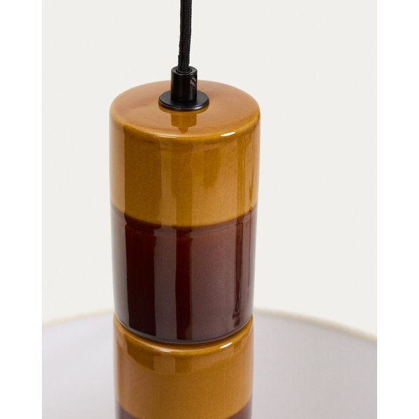 Kabantis šviestuvas su tekstiliniu gaubtu Mavran – Kave Home-image-3