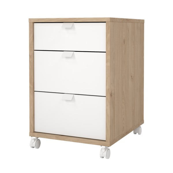 Spintelė baltos spalvos/natūralios spalvos iš ąžuolo 41x61 cm Sign – Tvilum-image-3