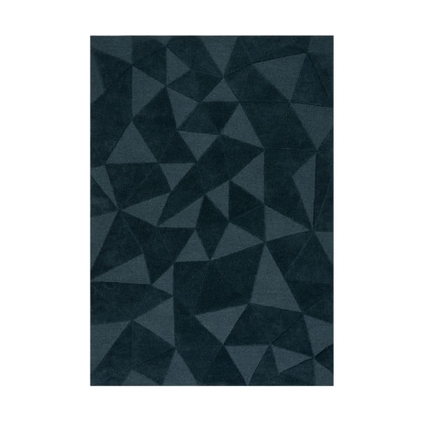 Rankų darbo žalsvai mėlynos spalvos iš vilnos kilimas 120x170 cm Shard Teal – Flair Rugs