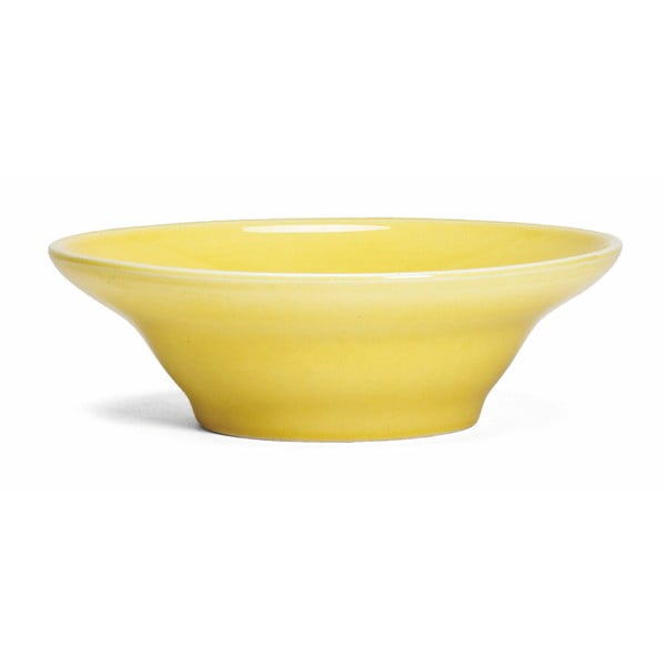 Geltonos spalvos akmens masės sriubos lėkštė Kähler Design Ursula, ⌀ 20 cm