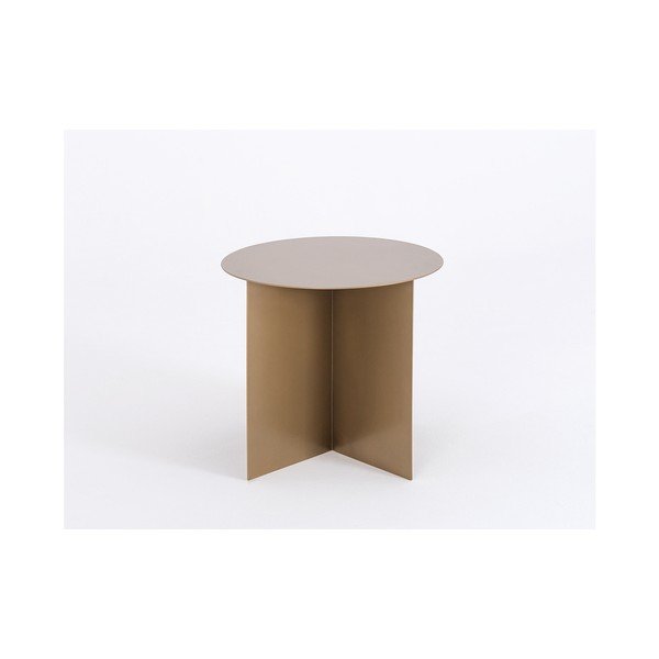 Konferencijų stalas aukso spalvos "Custom Form Oli", ⌀ 50 cm-image-1