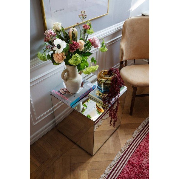 Iš stiklo šoninis stalas 45,5x45,5 cm Cube – Ellos Home-image-3