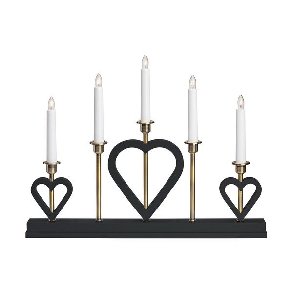 Šviečianti Kalėdų dekoracija juodos spalvos Melissa – Markslöjd