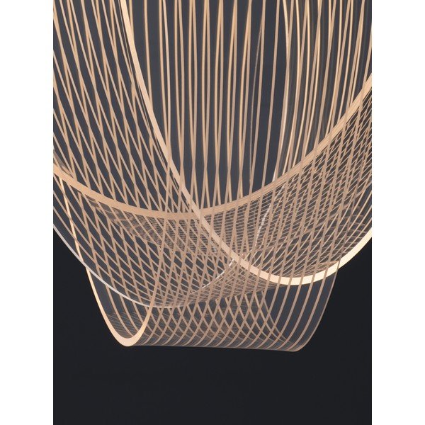 Auksinės spalvos iš aliuminio kabantis šviestuvas LED su pritemdymo funkcija ø 52 cm su gaubtu iš akrilo stiklo Valentin – Nova Luce-image-3