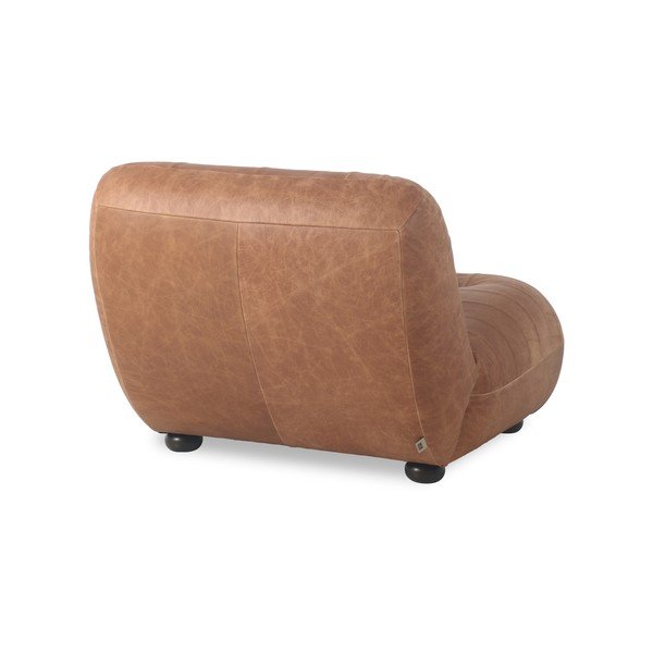 Konjako rudos spalvos iš odos krėslas Wyatt – Dutchbone-image-4