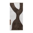 Skalbiamas iš medvilnės kilimas baltos spalvos/rudos spalvos 70x150 cm Figura – Mette Ditmer Denmark